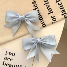 4 Pairs of Satin Bow Hair Clips for Girls, with Fresh and Sweet Side Clips, Versatile Bangs, and Multi Colored Hair Accessories