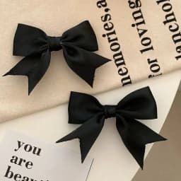 4 Pairs of Satin Bow Hair Clips for Girls, with Fresh and Sweet Side Clips, Versatile Bangs, and Multi Colored Hair Accessories