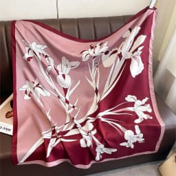 New Luxury Print Twill Silk Square Scarf for Women Headband Shawl Fashion Wraps Hijab Neckerchief Headscarf Foulard Bandana