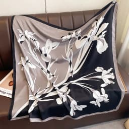 New Luxury Print Twill Silk Square Scarf for Women Headband Shawl Fashion Wraps Hijab Neckerchief Headscarf Foulard Bandana