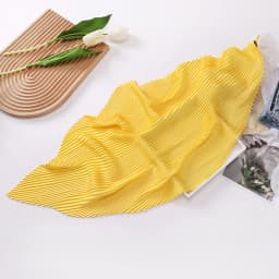 New 70X70CM Minimalist Solid Color 70cm Pleated Scarf Decoration Scarf Sunscreen Thin Scarf Pressed Pleated Square Scarf