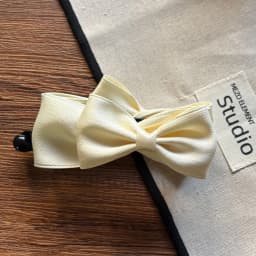 1Pc Korean Satin Bows Hair Clips For Women Plastic Banana Clips Black Brown Ponytail Holder Non-slip Solid Barrettes Accessories