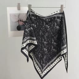 Fashion Satin Women's Scarf Clothing Accessories Decor Tie-Dye Jeans Belt Retro Multifunctional Head Scarf Spring and Summer
