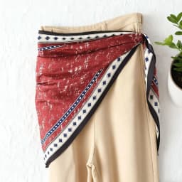 Fashion Satin Women's Scarf Clothing Accessories Decor Tie-Dye Jeans Belt Retro Multifunctional Head Scarf Spring and Summer