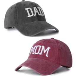 Hot Sale 1/2Pcs Adjustable Baseball Caps Gift Mom and Dad Hats Fathers Day Mom Dad Gifts Hat Embroidered for Couples Parents