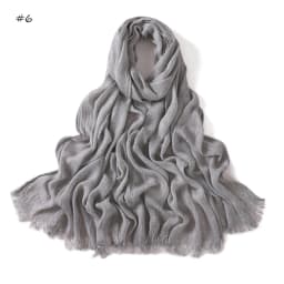 180*65cm Tie-dye Crinkle Rayon Hijabs for Women Muslim Scarf Shawls Plain Ladies Breathable Headband Femme Turban Ramanda