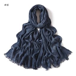 180*65cm Tie-dye Crinkle Rayon Hijabs for Women Muslim Scarf Shawls Plain Ladies Breathable Headband Femme Turban Ramanda