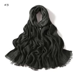 180*65cm Tie-dye Crinkle Rayon Hijabs for Women Muslim Scarf Shawls Plain Ladies Breathable Headband Femme Turban Ramanda