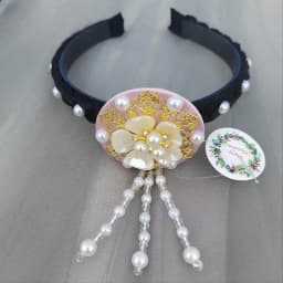 ♥Traditional Korean Hanbok Headband Classical Ribbon Hair Accessories Stage Dance Hair Hoop 