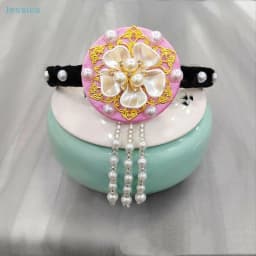 ♥Traditional Korean Hanbok Headband Classical Ribbon Hair Accessories Stage Dance Hair Hoop 