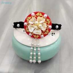 ♥Traditional Korean Hanbok Headband Classical Ribbon Hair Accessories Stage Dance Hair Hoop 