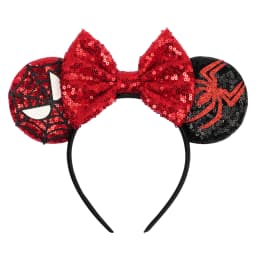 Disney Mickey Mouse Ears Marvel Spiderman Headbands for Kids Girls 5" Sequin Hairbands Adult Men Women Avengers Hair Accessories