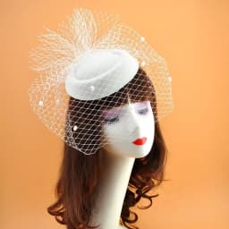 New Handmade Women Chic Fascinator Hat Cocktail Wedding Party Church Headpiece Fashion Headwear Feather Hair Accessories Bride