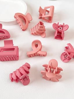 10Pcs Mutlicolor Small Hair Claw Clips Cute Flower Non Slip Jaw Clips 5 Style Banana Clips Hair Accessories for Women Girls