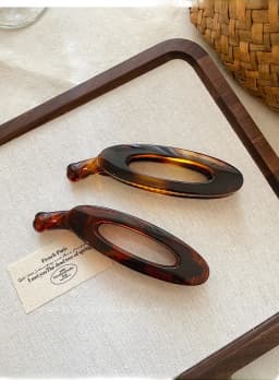 New high-end feel high ponytail simple banana clip acrylic hair clip for women, back-of-the-head vertical clip