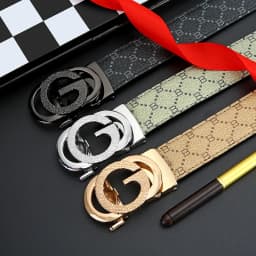 Top Genuine Leather and Cowhide Material Men's Belt Fashion Casual Luxury Brand Men's Belt Jeans Versatile Design Belt Men