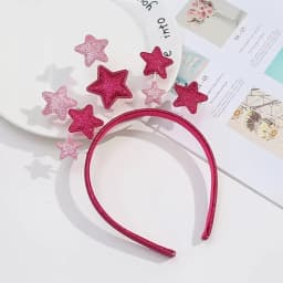 1pc Cute Star-Shaped Headband with Golden Glittery Finish - Perfect for Birthday Parties& New year Decorations,Festive Accessory