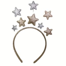 1pc Cute Star-Shaped Headband with Golden Glittery Finish - Perfect for Birthday Parties& New year Decorations,Festive Accessory