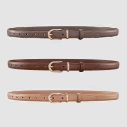 Ladies' Alloy Belt Buckle Two-Layer Cowhide Belt for Versatile, High-End, and Simple Business Casual Wear with Jeans