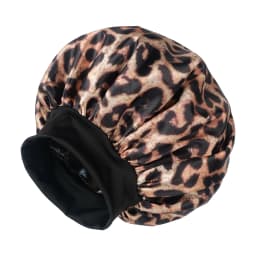 1PC Unisex Leopard Print Single-Layer Sleep Cap Soft Comfortable Hair Protection Hat for All Hair Types