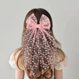 Lovely Lace Bow Hair Clip Flower Princess Style Swallowtail Bow Hairpin Girl Hairpin Wedding Season