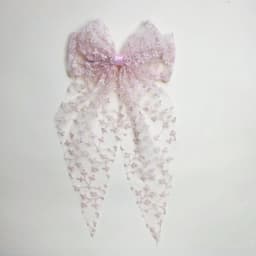Lovely Lace Bow Hair Clip Flower Princess Style Swallowtail Bow Hairpin Girl Hairpin Wedding Season