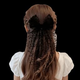 Lovely Lace Bow Hair Clip Flower Princess Style Swallowtail Bow Hairpin Girl Hairpin Wedding Season