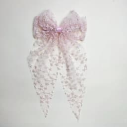 Lovely Lace Bow Hair Clip Flower Princess Style Swallowtail Bow Hairpin Girl Hairpin Wedding Season