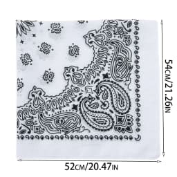 2025 New Fashion Print Paisley Cotton Square Scarf Men Hip-hop Headband Women Hair Band Bandana Motorcycle