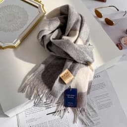 100% Wool Women Scarf Autumn Winter Vintage Preppy Style Plaid Wrap Scarves Pashmina Mujer Femme Foulard Bufanda Shawl Stole