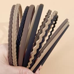 12PCS Fashion Matte Headband For Women Girls Wave Plastic Hairbands Female Hair Hoop Headwear Hairband Women Hair Accessorie