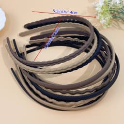 12PCS Fashion Matte Headband For Women Girls Wave Plastic Hairbands Female Hair Hoop Headwear Hairband Women Hair Accessorie