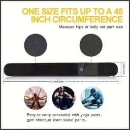 Men's Concealed Carry Tactical Belt - Ideal for Outdoor Hunting/Fitness, with Gun Holster and Hidden Phone Pouch