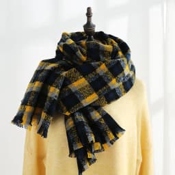 Winter Warm Imitation Cashmere Plaid Thick Scarf Ladies' Autumn and Winter Shawl