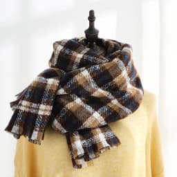 Winter Warm Imitation Cashmere Plaid Thick Scarf Ladies' Autumn and Winter Shawl