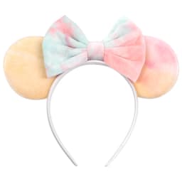 1pc Elegant Velvet Hair Accessory Fashion Solid Color Mickey Mouse Ear Headband For Wear Party Theme Parks Women Headband