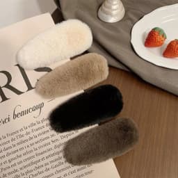 Adorable Versatile Waterdrop Hair Clips Fluffy Solid Color Side Clip Moving Clip Women Hair Accessories