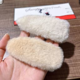 Adorable Versatile Waterdrop Hair Clips Fluffy Solid Color Side Clip Moving Clip Women Hair Accessories