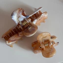 New Ink Wash Pattern Hair Claw Clips Square Pink Crab Hair Clip Plastic Large Hair Claw Headdress