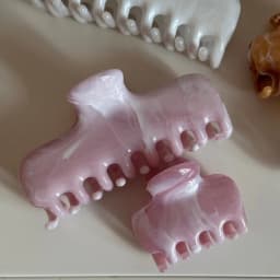 New Ink Wash Pattern Hair Claw Clips Square Pink Crab Hair Clip Plastic Large Hair Claw Headdress