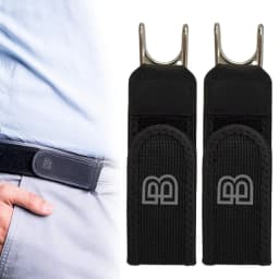 Unisex Buckleless Elastic Waist Belt With Metal Hook Adjustable Stretch Belt For Casual Wear Lightweight Travel Accessory 1/2Pcs