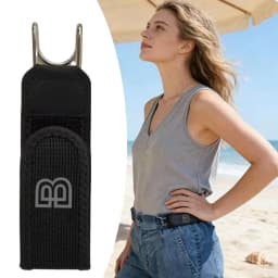 Unisex Buckleless Elastic Waist Belt With Metal Hook Adjustable Stretch Belt For Casual Wear Lightweight Travel Accessory 1/2Pcs