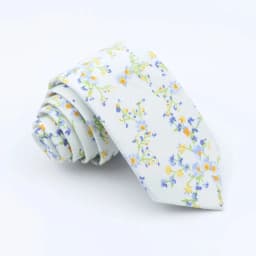 Classical Men's Floral 6cm Tie Skinny Cotton Linen Blue Green Flowers Paisley Pattern Necktie Wedding Party Accessories Gifts
