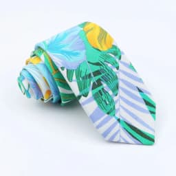 Classical Men's Floral 6cm Tie Skinny Cotton Linen Blue Green Flowers Paisley Pattern Necktie Wedding Party Accessories Gifts