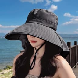 Assorted Color Women's Wide Brim Bucket Hat Neck Flap Durable Comfortable Packable Outdoor Activities Daily Commute Shopping
