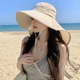 Assorted Color Women's Wide Brim Bucket Hat Neck Flap Durable Comfortable Packable Outdoor Activities Daily Commute Shopping
