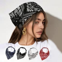 Women Bandana 1pc Women's Fashion Paisley Print Headband, Sun-Protective Sweat-Absorbent Elastic Headwrap, Suitable For Outdoor