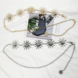 Gold Chain Belt Female Waist Moon Sun Metal Belts For Women Punk Dress Waistband Gothic Jeans Accessory Long Ketting Riem