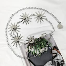Gold Chain Belt Female Waist Moon Sun Metal Belts For Women Punk Dress Waistband Gothic Jeans Accessory Long Ketting Riem