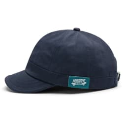 Japanese-style Short-Brim Baseball Cap with Side Logo, Retro Baseball Hat, American-style Soft-Top Small-Brim Sports Sun Hat
